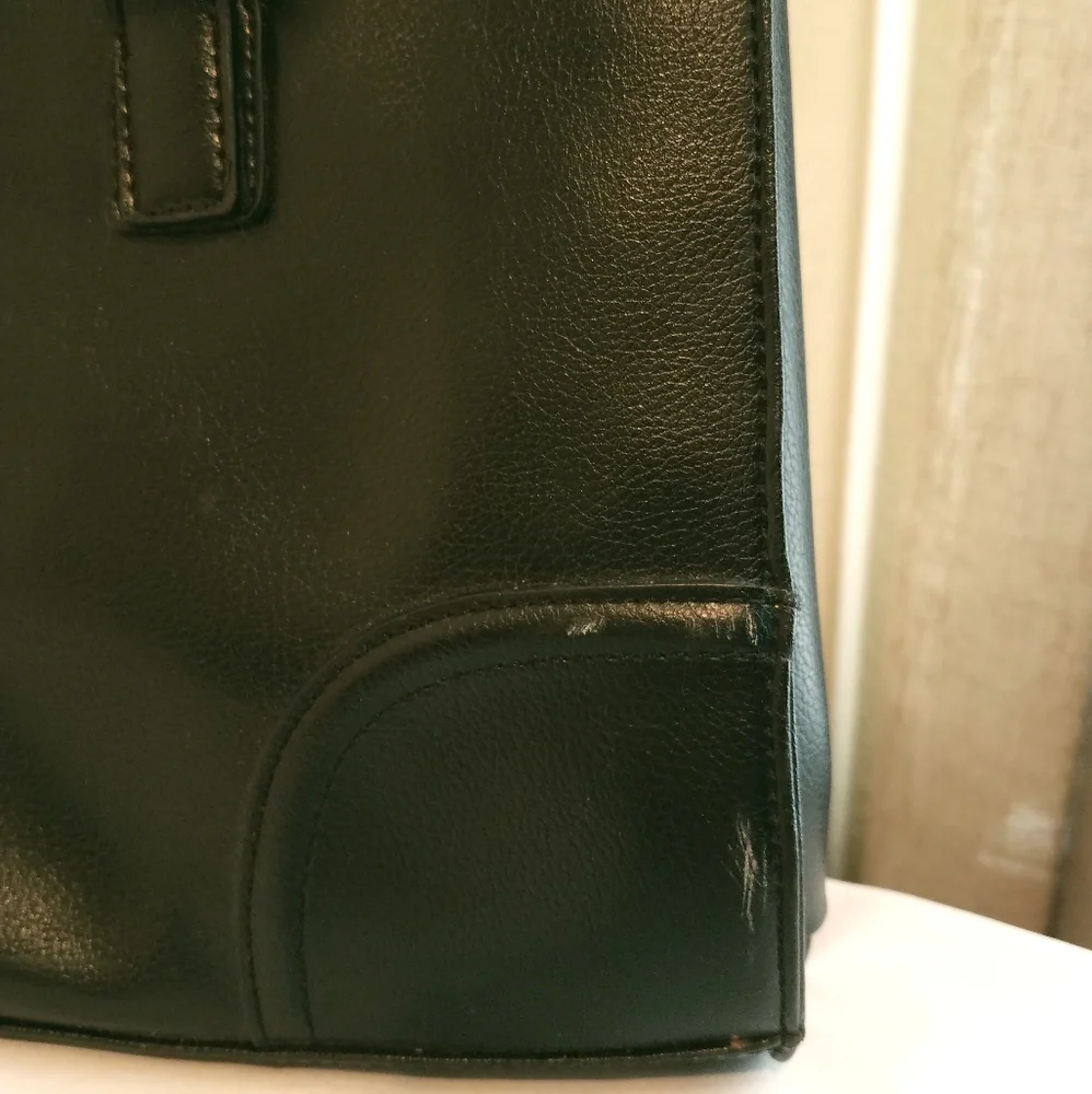 Liz Claiborne Tote Bag Black Work Messenger
